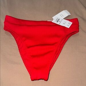 Vibrant Red Bikini Bottom